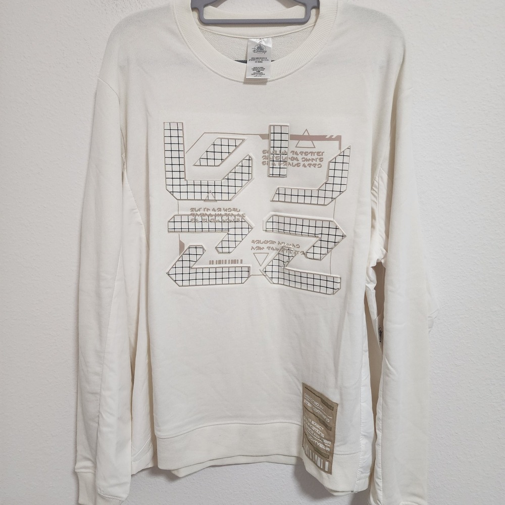 Disney Star Command Buzz‎ Lightyear Graphic Sweatshirt Cream Size M